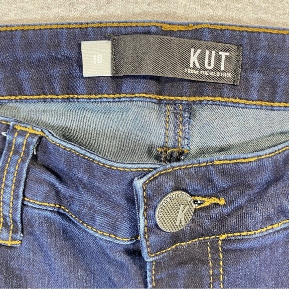 Kut From The Kloth Jeans Womens 10 Blue Connie Ankle Skinny Frayed Hem Denim - Picture 5 of 15